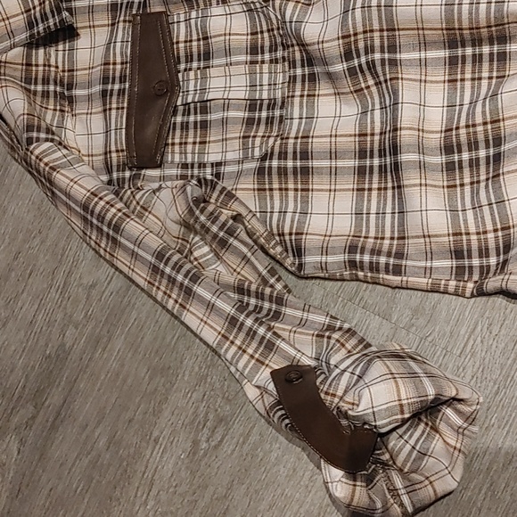 Mixage Buttonup Blouse Sz Lg - Picture 2 of 5